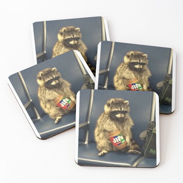 Item preview, Raccoon eating peanut butter designed and sold by Ratcatdoggg.