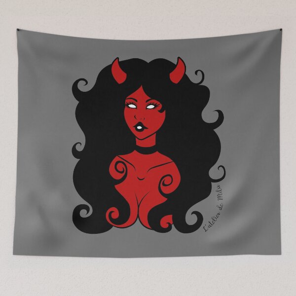 Item preview, Demoness of mine - Grey background designed and sold by L'Atelier de Milu.