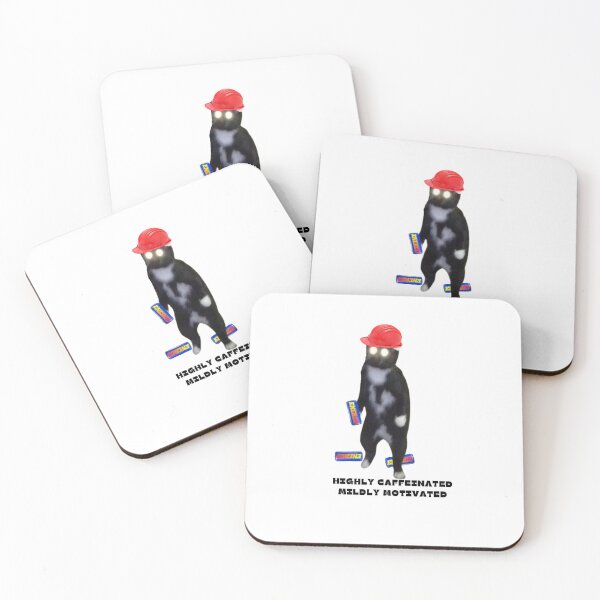 Item preview,  catswithhardhats Highly caffeinated mildly motivated designed and sold by vechone.