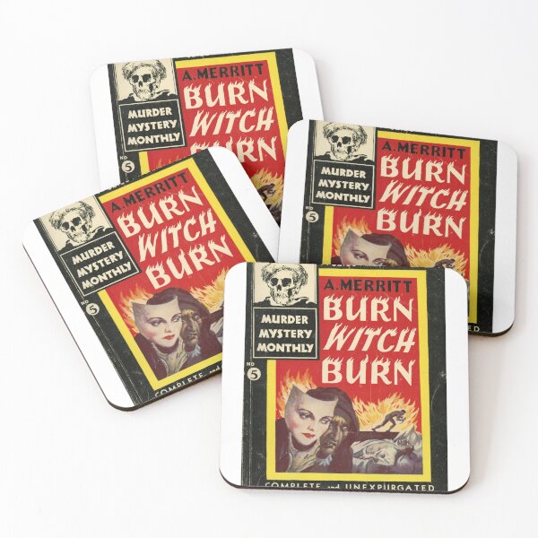 Item preview, Vintage pulp fiction story cover for Burn Witch Burn designed and sold by colliophoto.