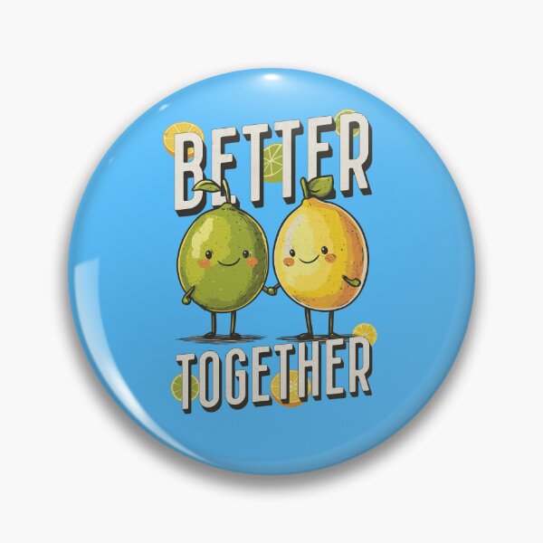 Item preview, Better Together - Cute Lime and Lemon Duo, Adorable Design for Multiple Products, Perfect for Couples or Best Friends designed and sold by Sir Meow Meow.