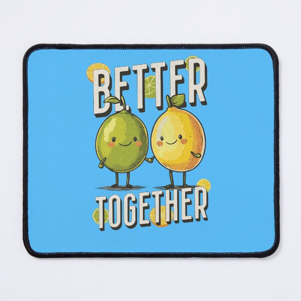 Item preview, Better Together - Cute Lime and Lemon Duo, Adorable Design for Multiple Products, Perfect for Couples or Best Friends designed and sold by Sir Meow Meow.
