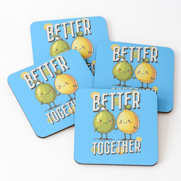Item preview, Better Together - Cute Lime and Lemon Duo, Adorable Design for Multiple Products, Perfect for Couples or Best Friends designed and sold by Sir Meow Meow.