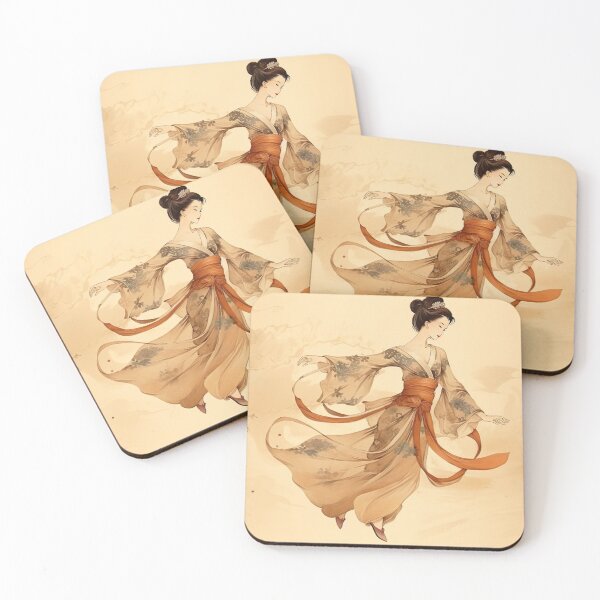 Item preview, Ukiyo-e - Geisha Dance designed and sold by KootenayDesigns.