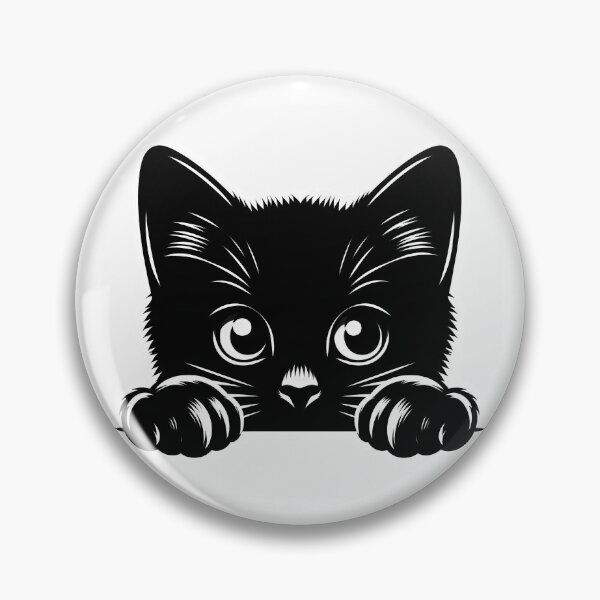 Item preview, Black Cat Peeking 2 designed and sold by Magnuna.