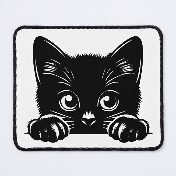 Item preview, Black Cat Peeking 2 designed and sold by Magnuna.