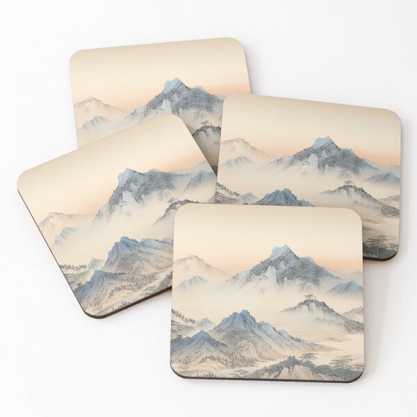 Item preview, Ukiyo-e - Hida Mountain Range designed and sold by KootenayDesigns.