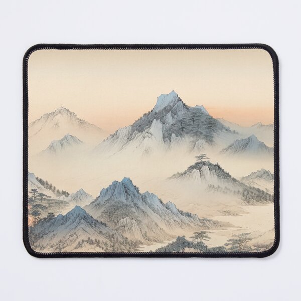 Item preview, Ukiyo-e - Hida Mountain Range designed and sold by KootenayDesigns.