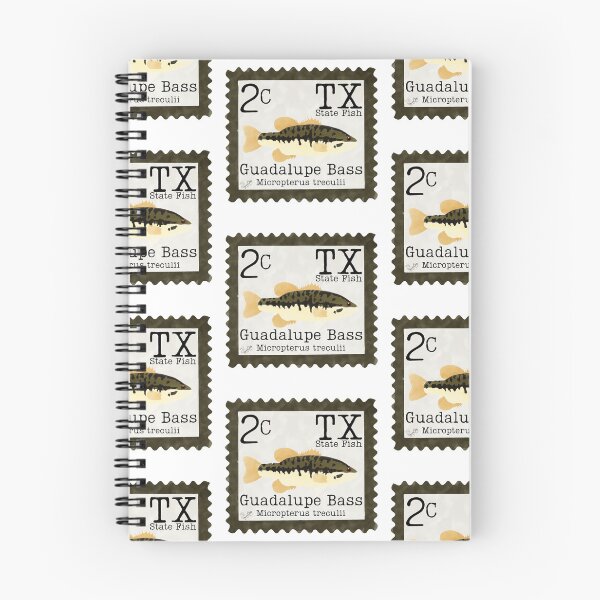 Item preview, Guadalupe Bass: Texas State Fish Stamp designed and sold by Marguerite Artistry.