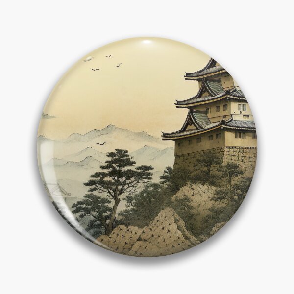 Item preview, Ukiyo-e - Hikone Castle designed and sold by KootenayDesigns.