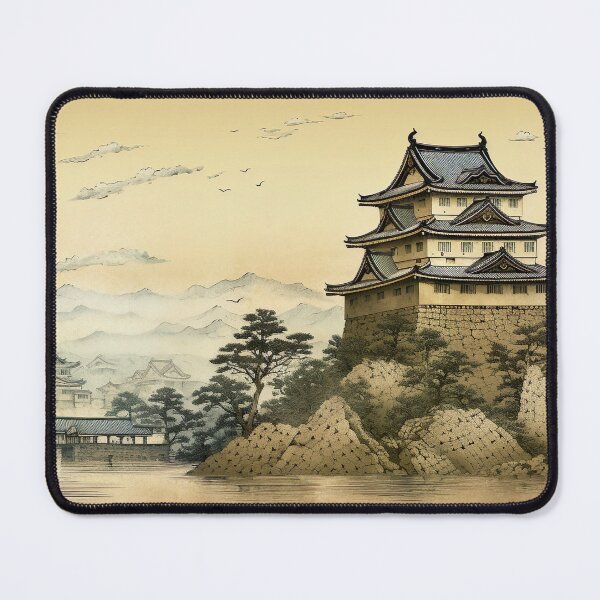 Item preview, Ukiyo-e - Hikone Castle designed and sold by KootenayDesigns.