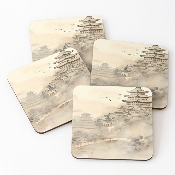 Item preview, Ukiyo-e - Himeji Castle designed and sold by KootenayDesigns.