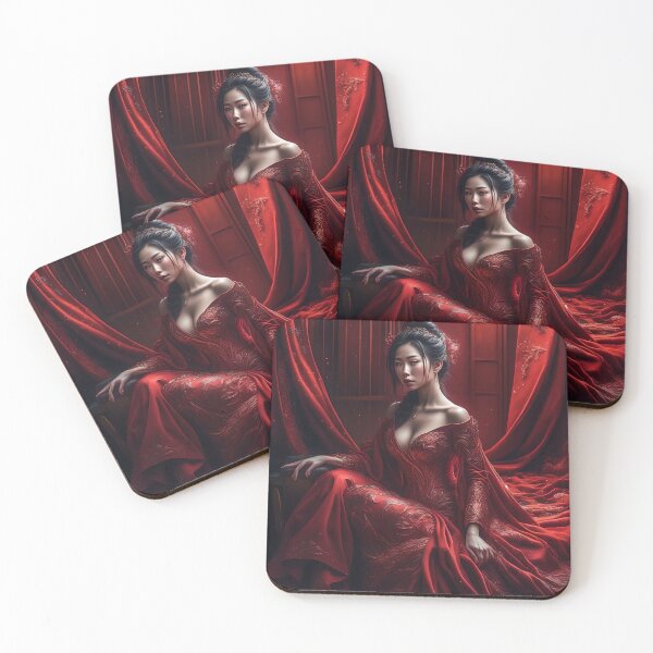 Item preview, Flowy Red Gown designed and sold by Fantasy-Fashion.