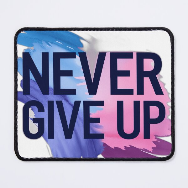 Item preview, "Never Give Up، Inspirational Watercolor Design" designed and sold by MAYSO999.