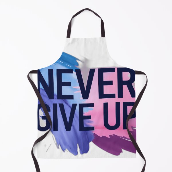 Item preview, "Never Give Up، Inspirational Watercolor Design" designed and sold by MAYSO999.