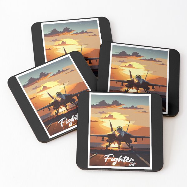 Item preview, Fighter Jet at Sunset - Fighter Jet designed and sold by BelleRiviera.