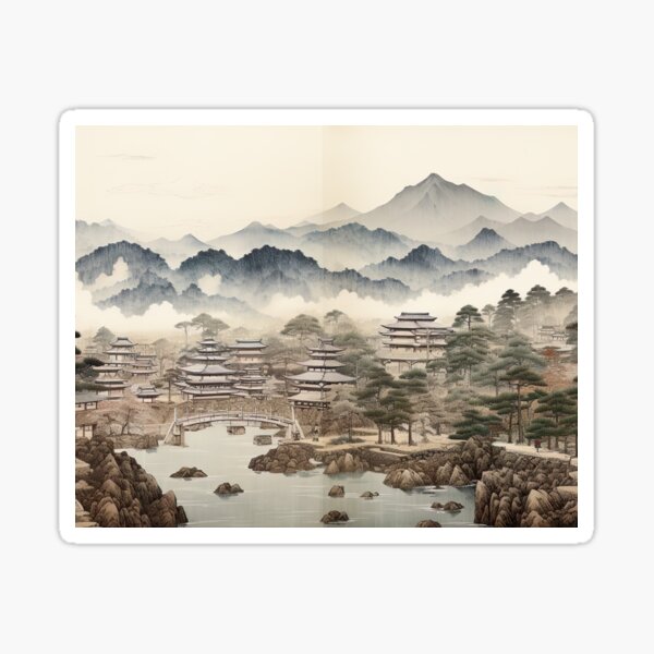 Item preview, Ukiyo-e - Kinosaki Onsen designed and sold by KootenayDesigns.