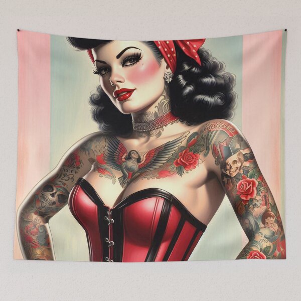 Item preview, Retro Beauty Pin-up designed and sold by PulpVintage.