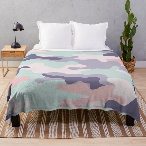 Item preview, A camouflage pattern Design using pastel shades- soft pink, lavender, and light mint designed and sold by HEMRO.