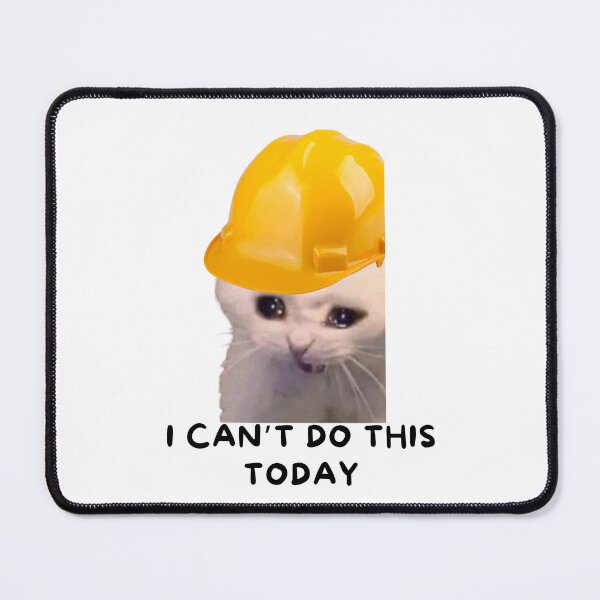 Item preview, catswithhardhats Crying Inside Meme designed and sold by vechone.