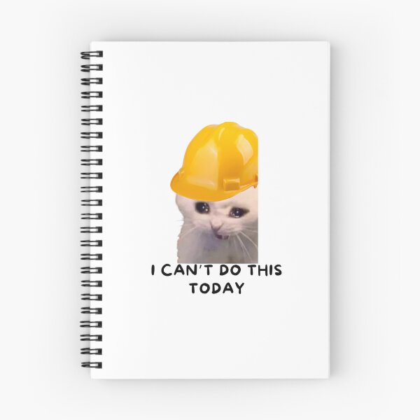 Item preview,  catswithhardhats Crying Inside Meme designed and sold by vechone.