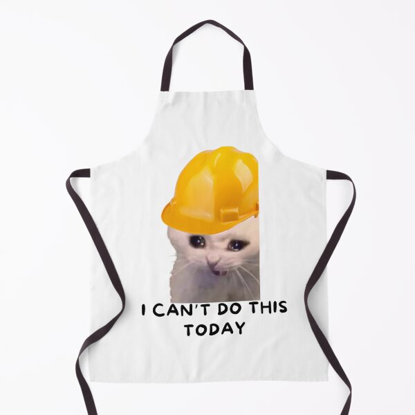 Item preview, catswithhardhats Crying Inside Meme designed and sold by vechone.