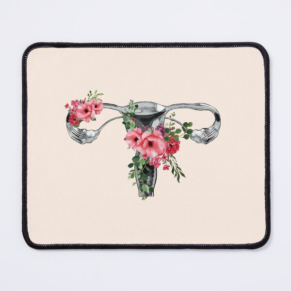 Item preview, Floral Woman Uterus, uterus, reproduction, feminism, ovary, designed and sold by Collagedream.