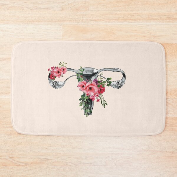 Item preview, Floral Woman Uterus, uterus, reproduction, feminism, ovary, designed and sold by Collagedream.