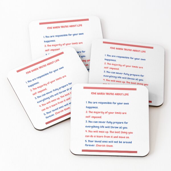 Item preview, Five Harsh Truths About Life designed and sold by JoezPlace.