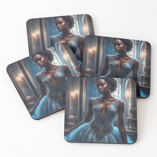 Item preview, Blue Fancy Couture AI Gown designed and sold by Fantasy-Fashion.