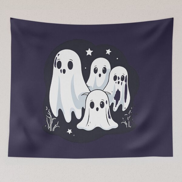 Item preview, Adorable & Eerie Ghost: Surrealism Meets Synthwave D6 designed and sold by pixelandcrafted.