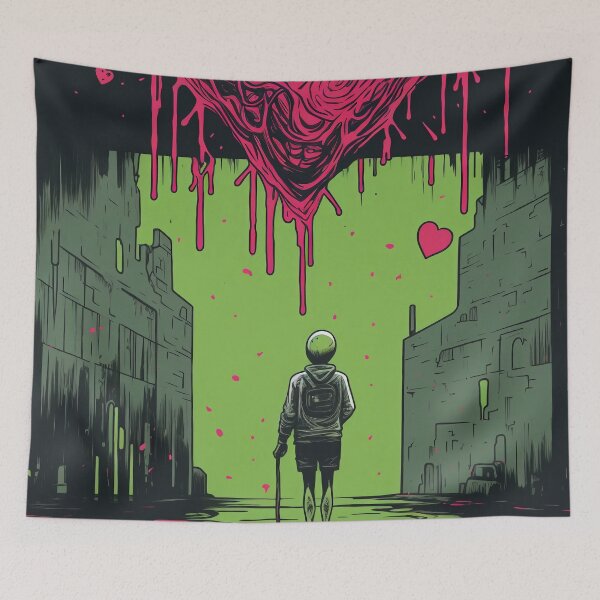 Item preview, Banksy Street Art hand drawn broken heart concept designed and sold by martin max.