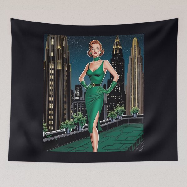 Item preview, "Vintage Nightlife Elegance: Eco-Warrior in the City" designed and sold by Milina3.