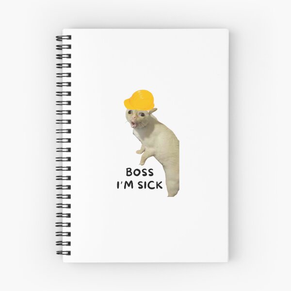 Item preview,  catswithhardhats boss i'm sick cough cat meme designed and sold by vechone.