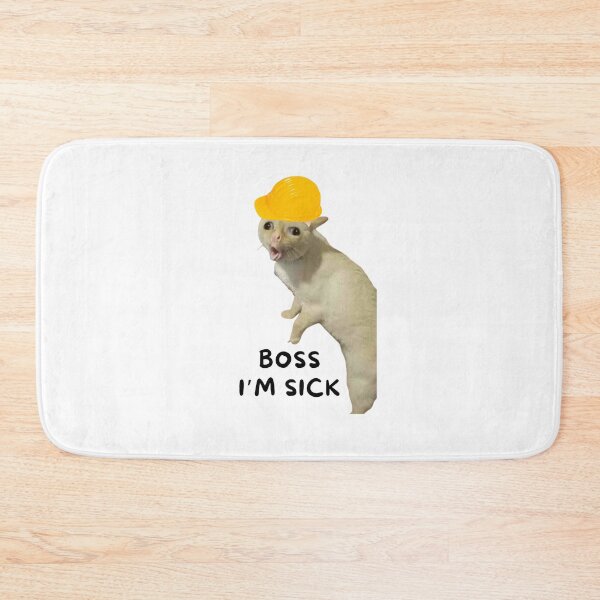 Item preview,  catswithhardhats boss i'm sick cough cat meme designed and sold by vechone.