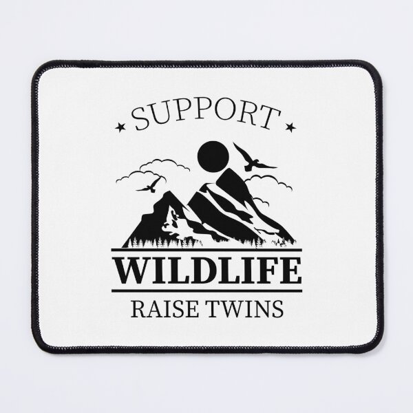 Item preview, support wildlife raise twins designed and sold by belladesign7.