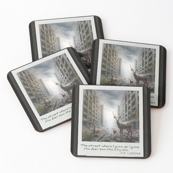 Item preview, Vintage Photos from the Future: Deer Own the City designed and sold by Chris Freilich.