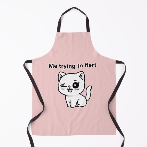 Item preview, "Me trying to flert" Cat designed and sold by WeLoveCatss.