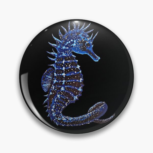 Item preview, Navy Seahorse  designed and sold by crystallinesoup.