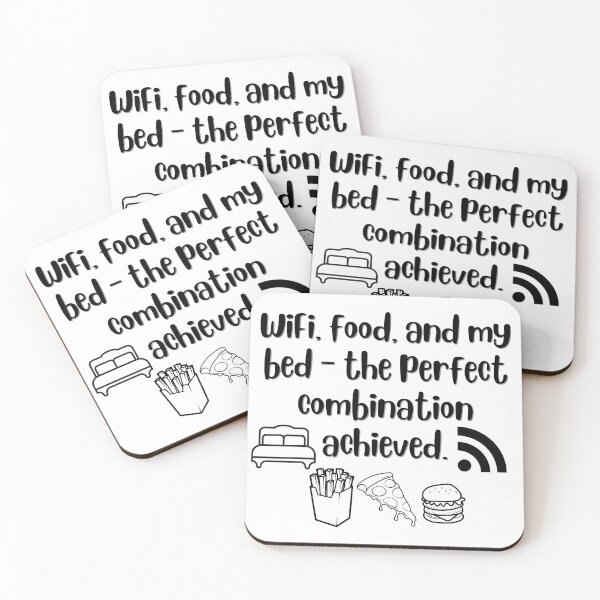 Item preview, WiFi,Food,and my bed-the perfect combination I need designed and sold by ColorMuse Collective.