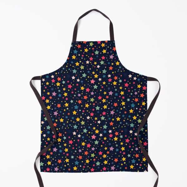 Item preview, Colorful starry pattern on dark background, seamless celestial design designed and sold by TIA-shop.