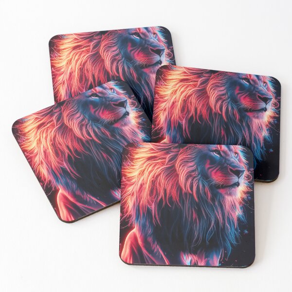 Item preview, “Neon Majesty: Unleash the Wild Within!” designed and sold by trixxcreative.