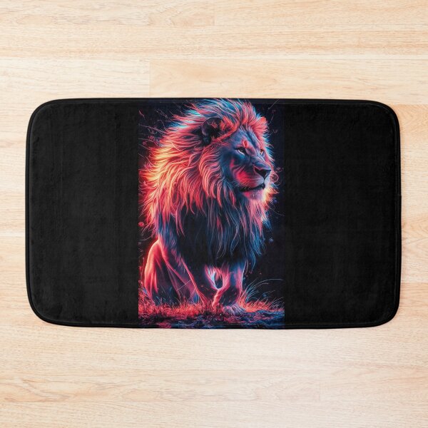 Item preview, “Neon Majesty: Unleash the Wild Within!” designed and sold by trixxcreative.