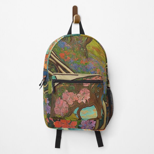 Item preview, Colorful Fauvist Art Nouveau Landscape designed and sold by Vintage-Cosmics.