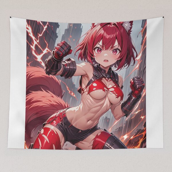 Item preview, Anime small girl with foxy ears in space art designed and sold by TheArtistOf2022.