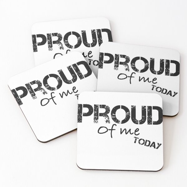 Item preview, of Proud of you today, grunge words, white designed and sold by BeebopGraphics.