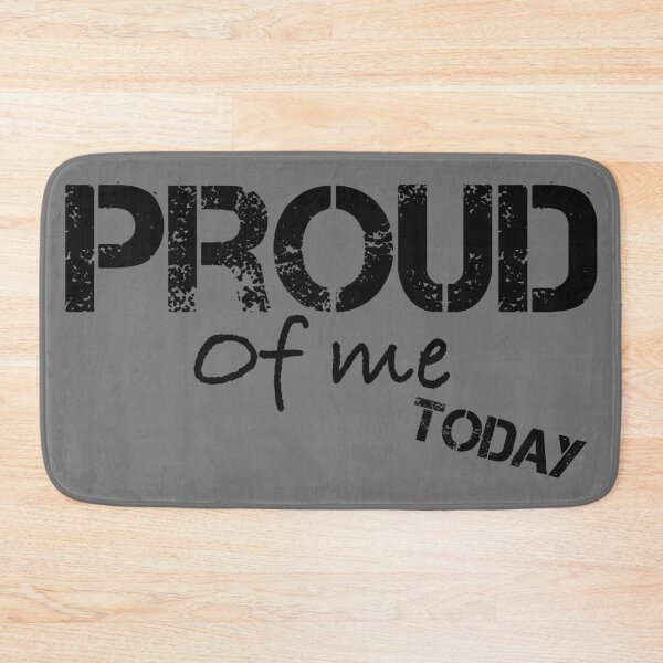 Item preview, of Proud of you today, grunge words, white designed and sold by BeebopGraphics.