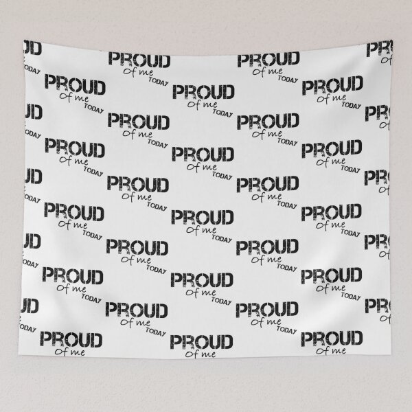 Item preview, of Proud of you today, grunge words, white designed and sold by BeebopGraphics.