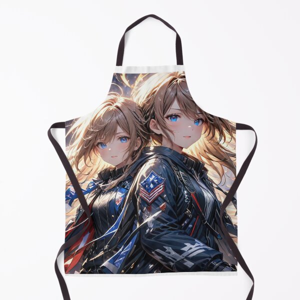 Item preview, Two Cute anime girls superheroes double portrait art designed and sold by TheArtistOf2022.