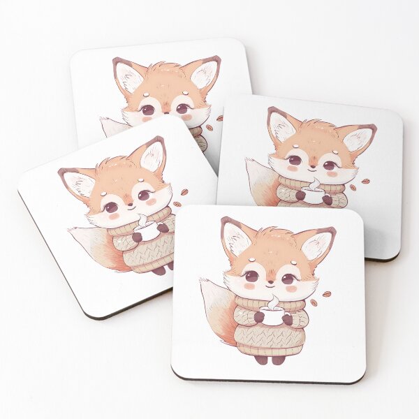 Item preview, Cute autumn kawaii fox designed and sold by KindlyKawaii.